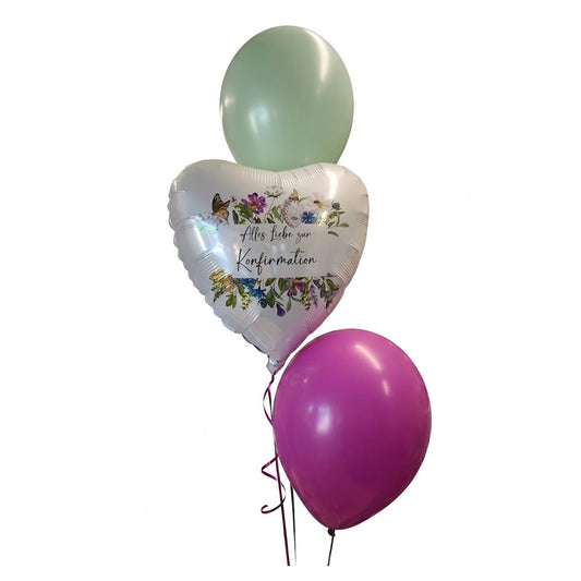 Personalisierter Fotoballon Herz (45cm) – Dein Bild & Text